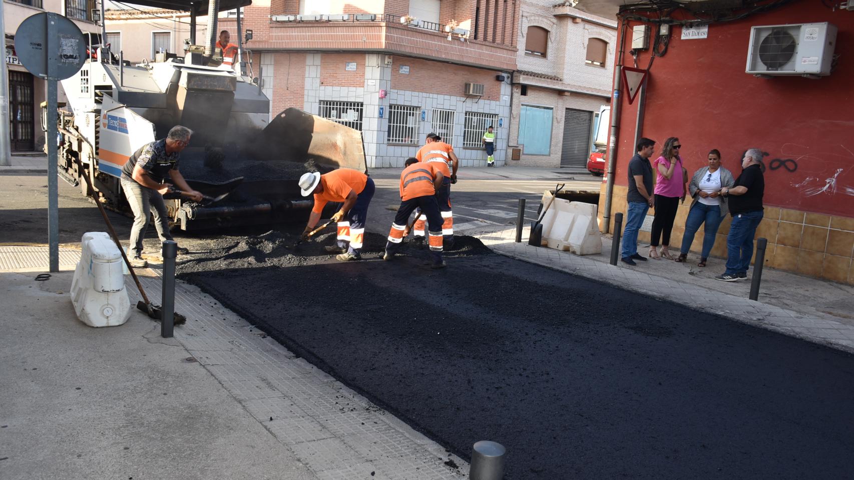 La alcaldesa de Talavera, Tita García, ha visitado este miércoles las obras.