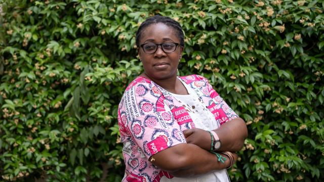 Yvette Mushigo, durante la entrevista con ENCLAVE ODS en Madrid.