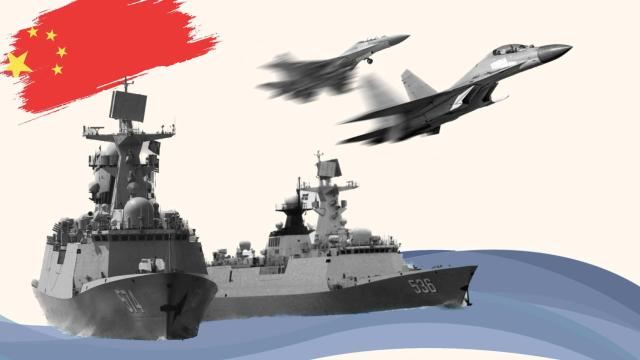 Parte del arsenal chino desplazado hacia Taiwán