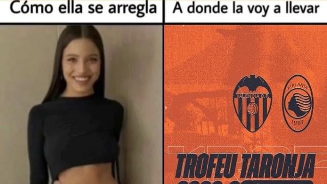 La imagen del polémico tuit del Valencia.