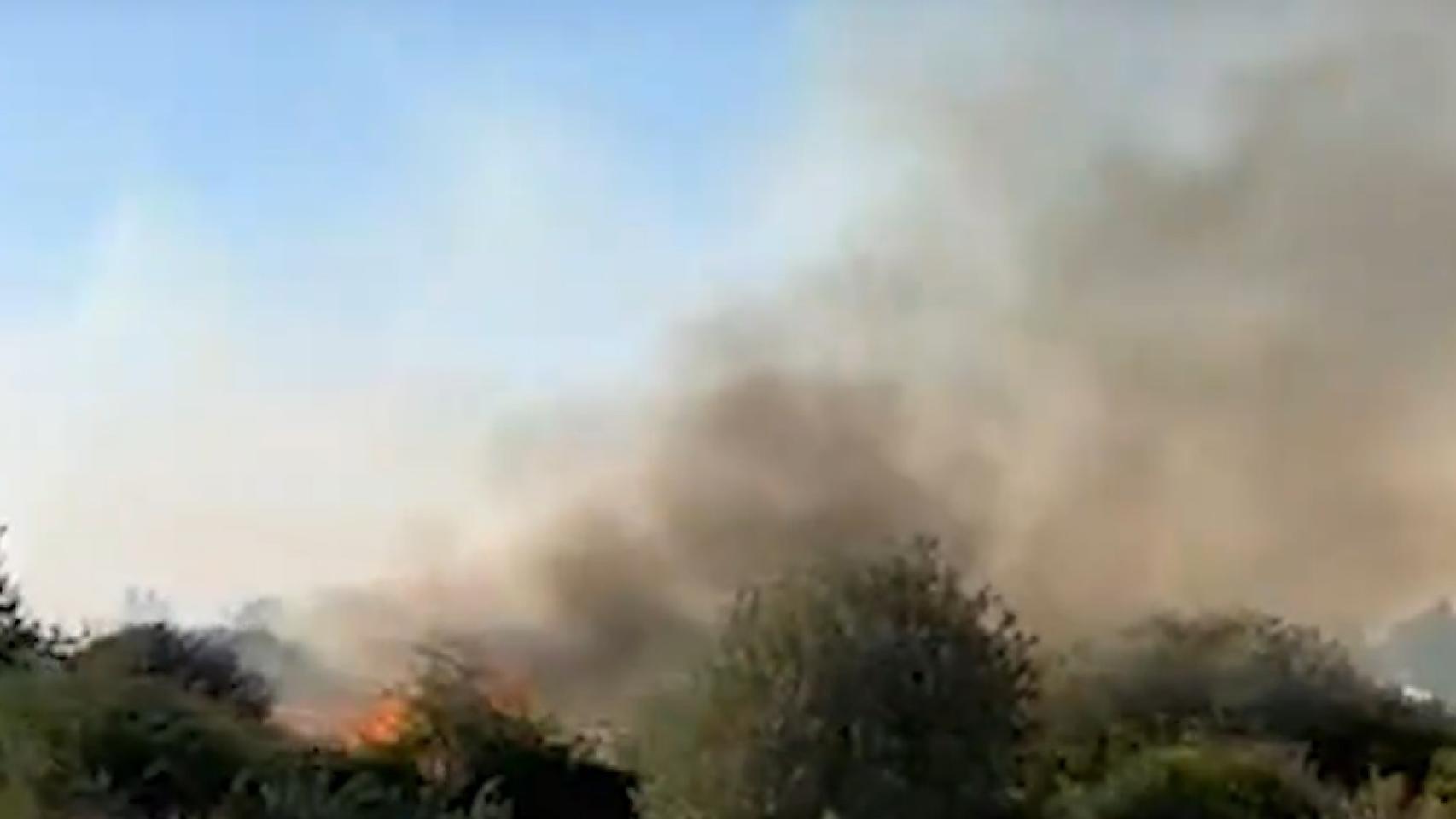 Incendio de Santa Marta de Tormes./ Youtube