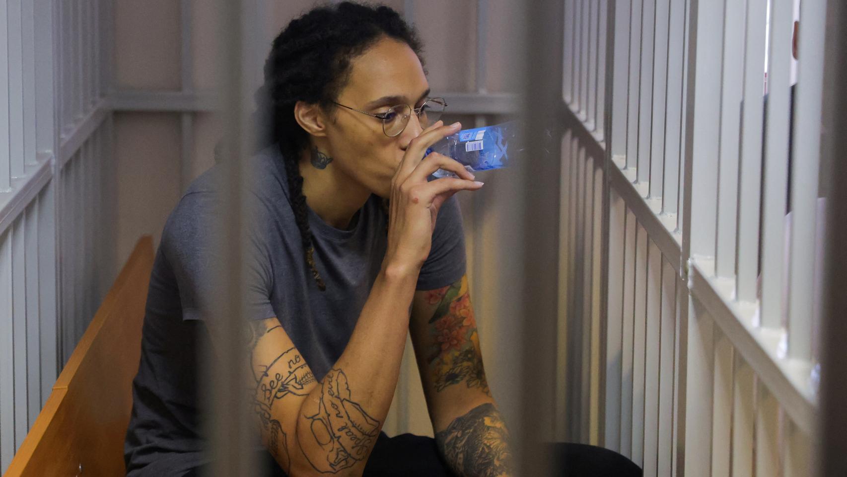 La jugadora de baloncesto Brittney Griner este jueves.