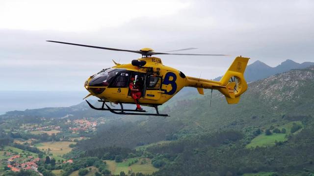 Imagen de archivo de un helicóptero medicalizado.