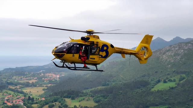 Imagen de archivo de un helicóptero medicalizado.