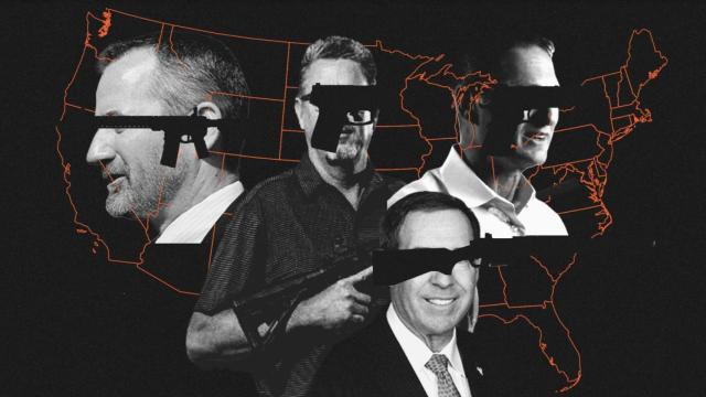 Los CEOs de Smith and Wesson, Daniel Defense, Ruger y SIG Sauer, principales proveedores del mercado privado de pistolas semiautomáticas y rifles de asalto en EEUU.