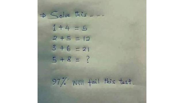 ¿Eres capaz de resolver este reto matemático? Solo el 3% lo consigue