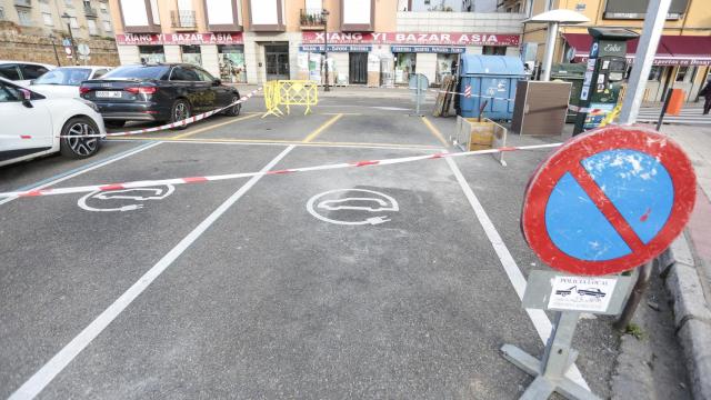 Imagen de archivo de una obra en León.