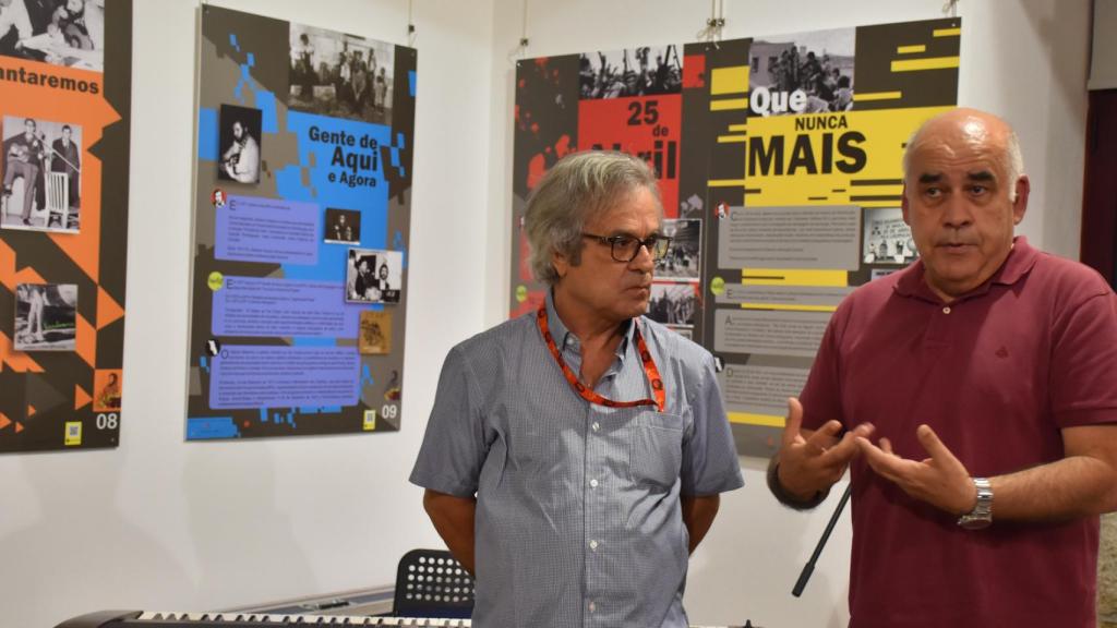 El director, Mario Correia, junto al presidene de Inatel, Francisco Madelino