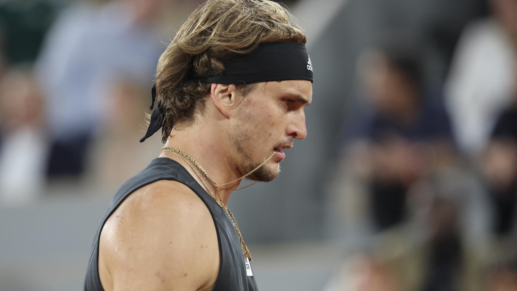 Alexander Zverev durante un partido