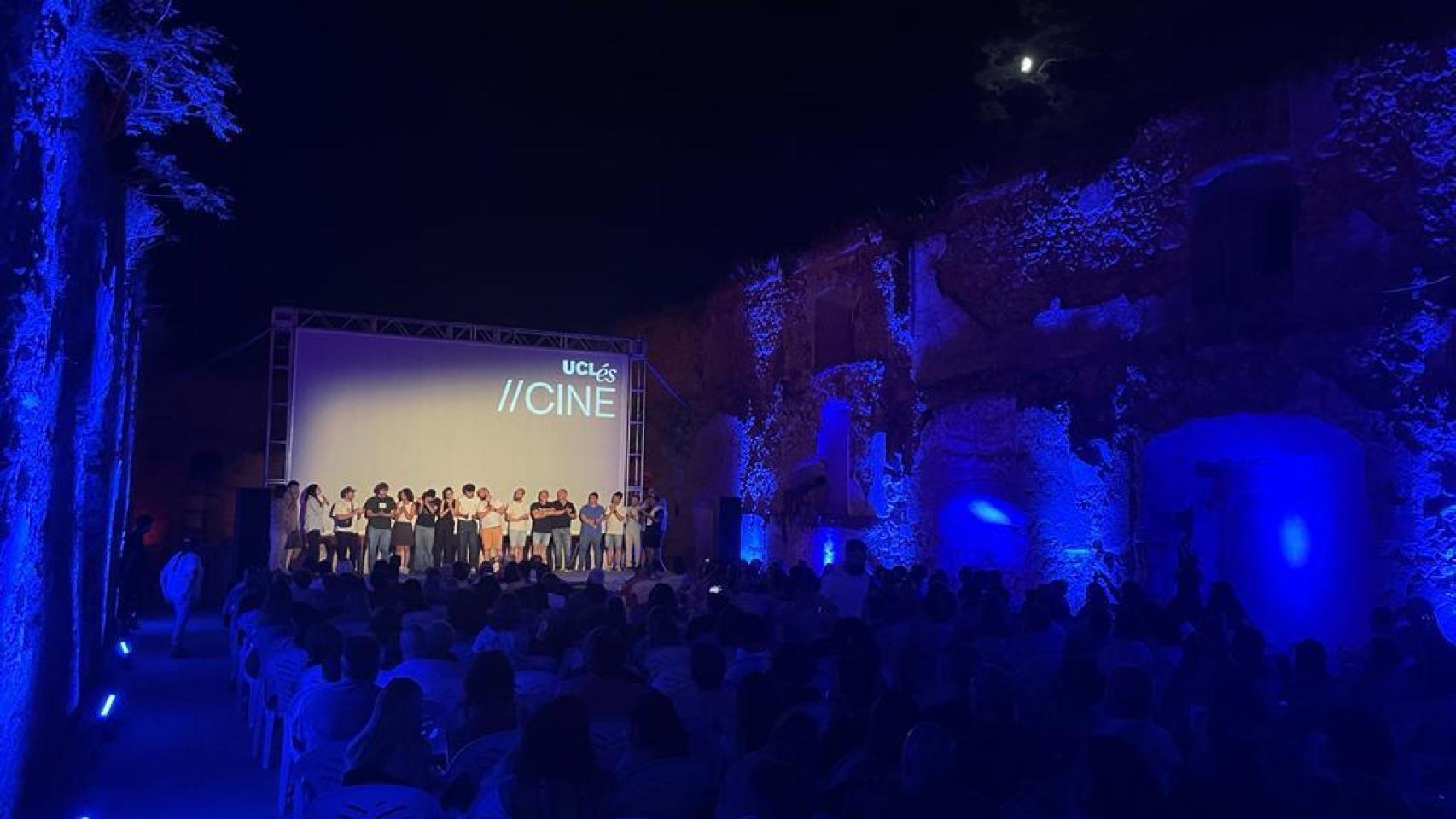 Una de las proyecciones llevadas a cabo en el Monasterio de Uclés.