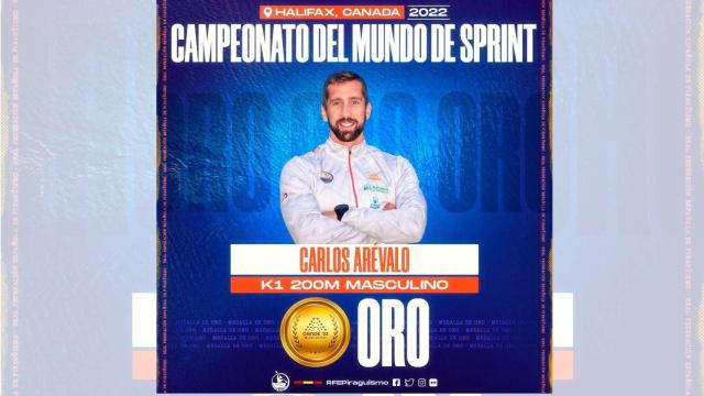 El deportista gallego Carlos Arévalo