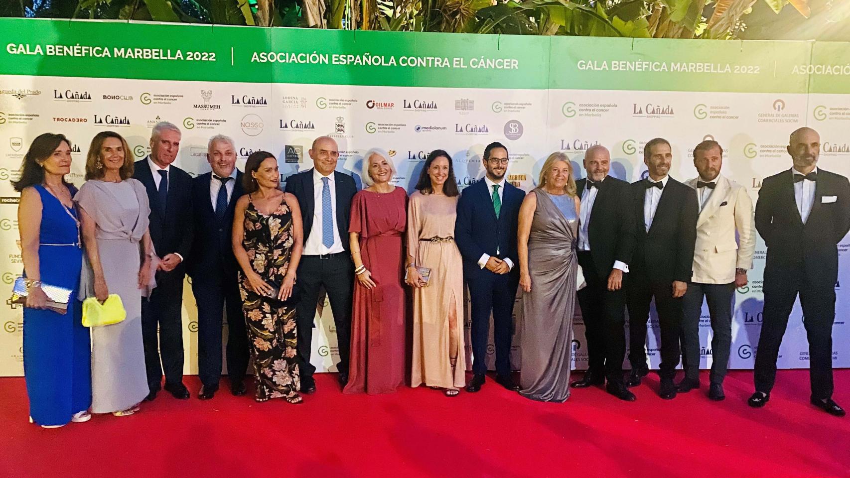 Gala de la Asociación Española Contra el Cáncer en Marbella.