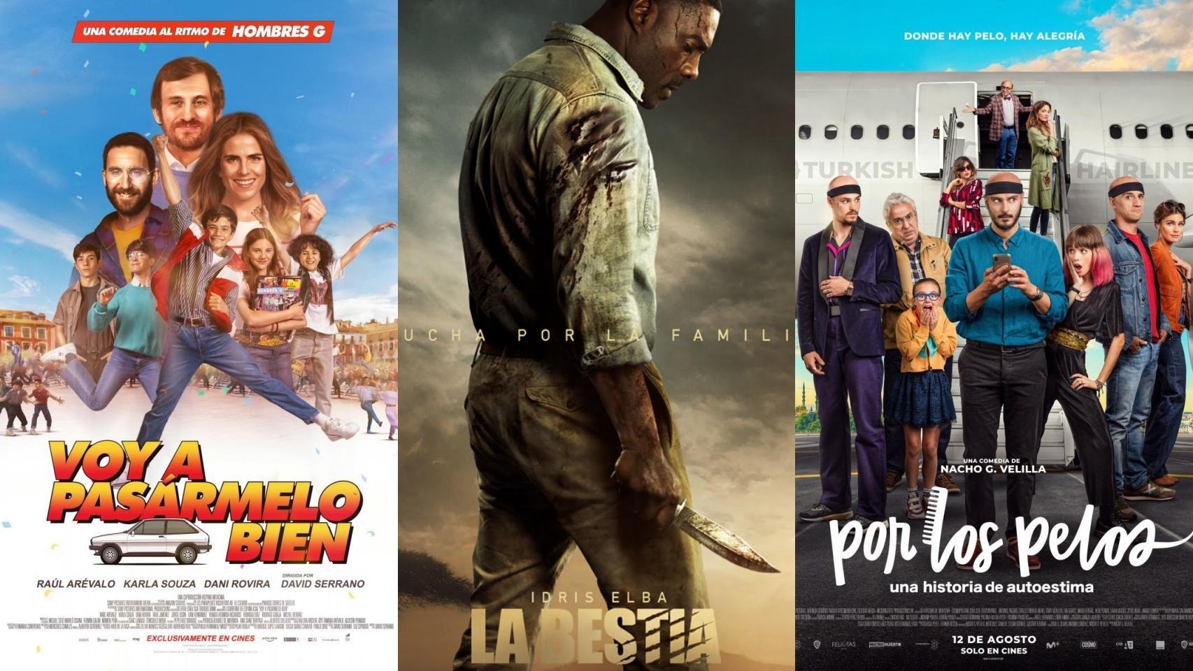 'Voy a pasármelo bien', 'La bestia' y 'Por los pelos' son algunos de los estrenos que llegan esta semana a los cines.