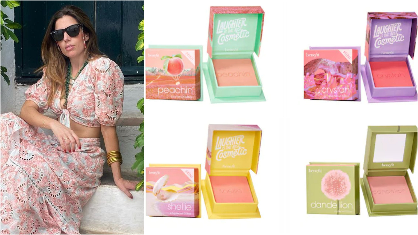 Lidia Bedman tiene el estuche completo de la colección de coloretes de Benefit.