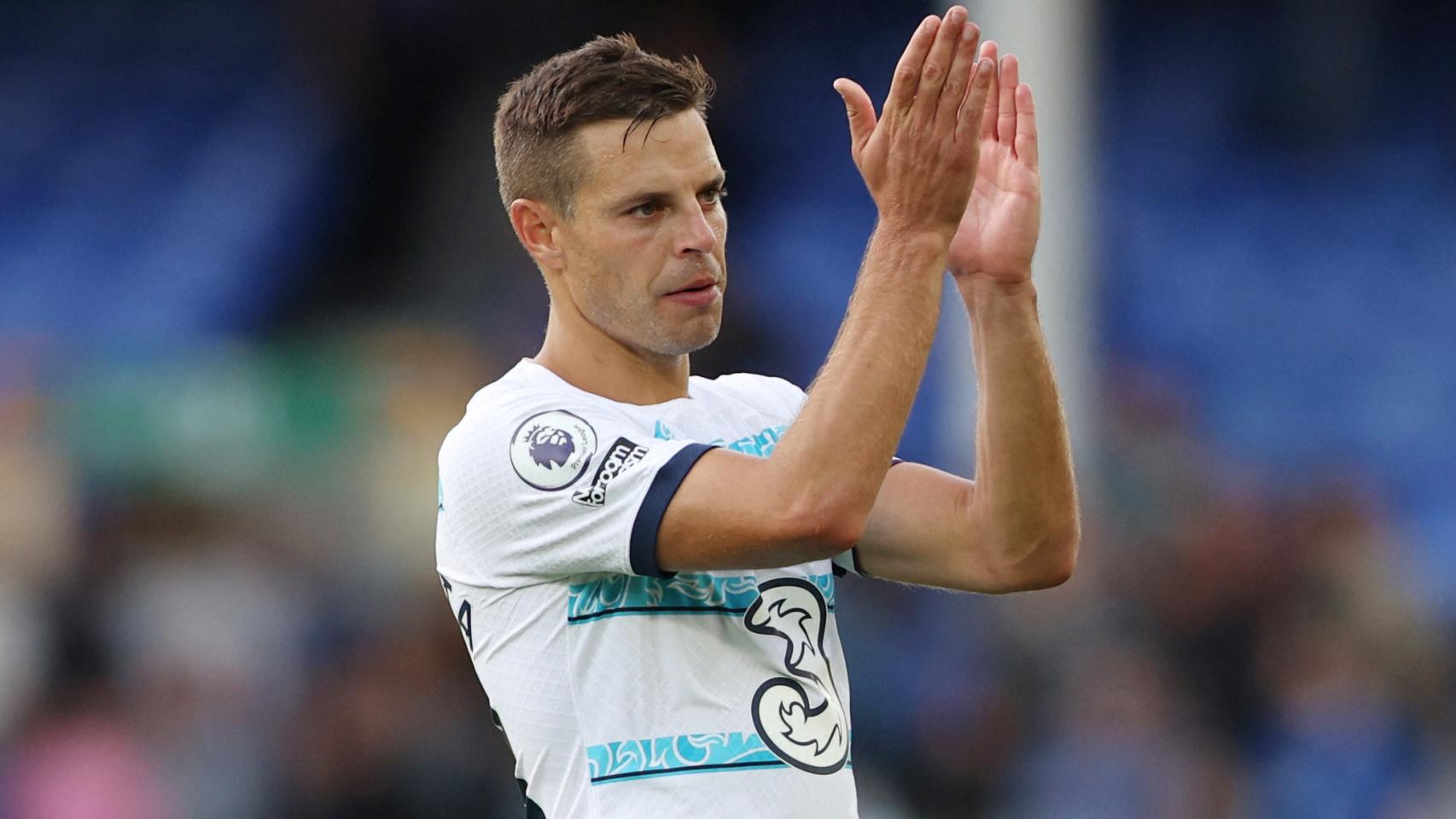 César Azpilicueta, en un partido del Chelsea de la temporada 2022/2023