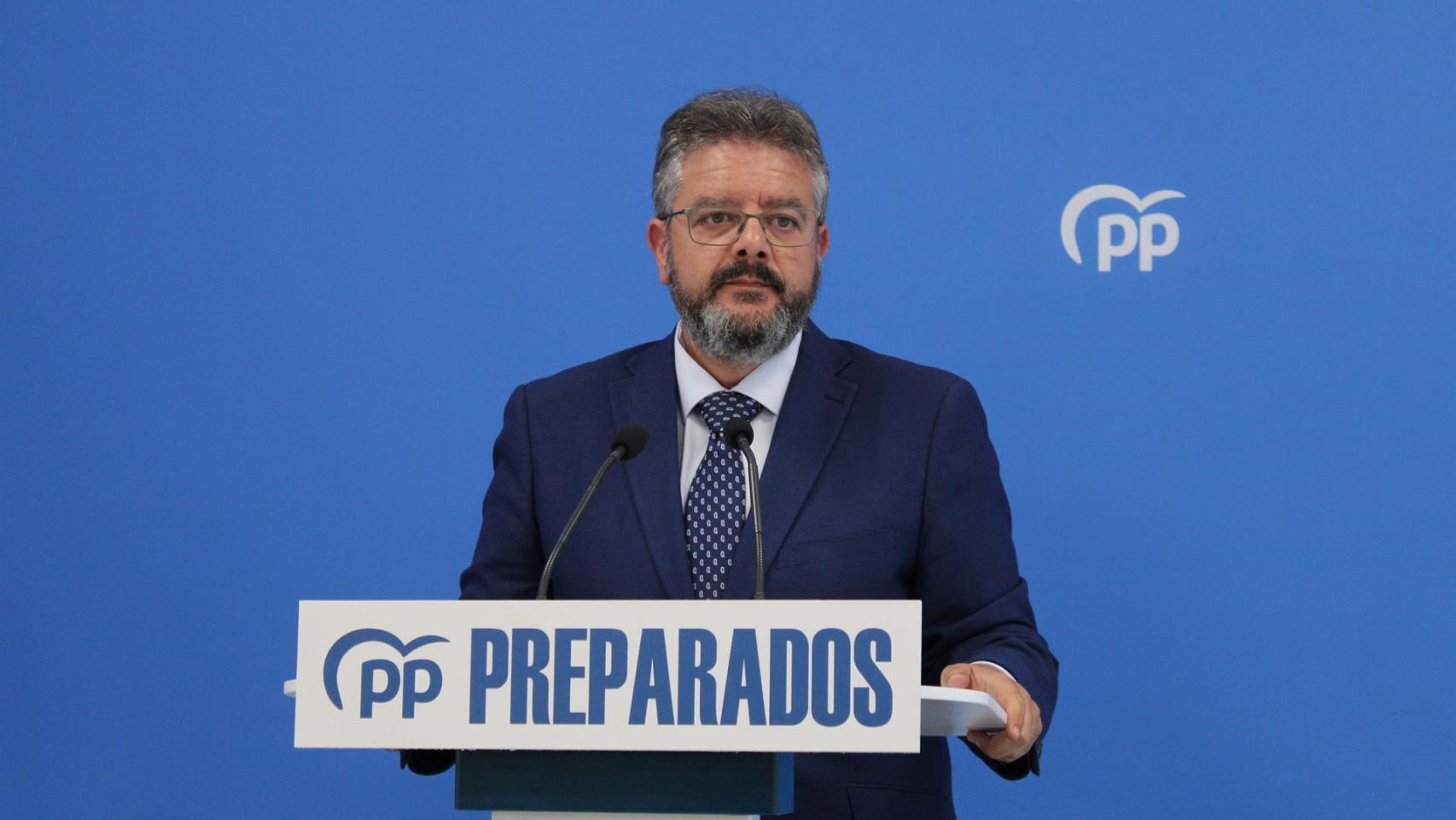 El viceportavoz del PP en las Cortes de Castilla-La Mancha, Juan Antonio Moreno.