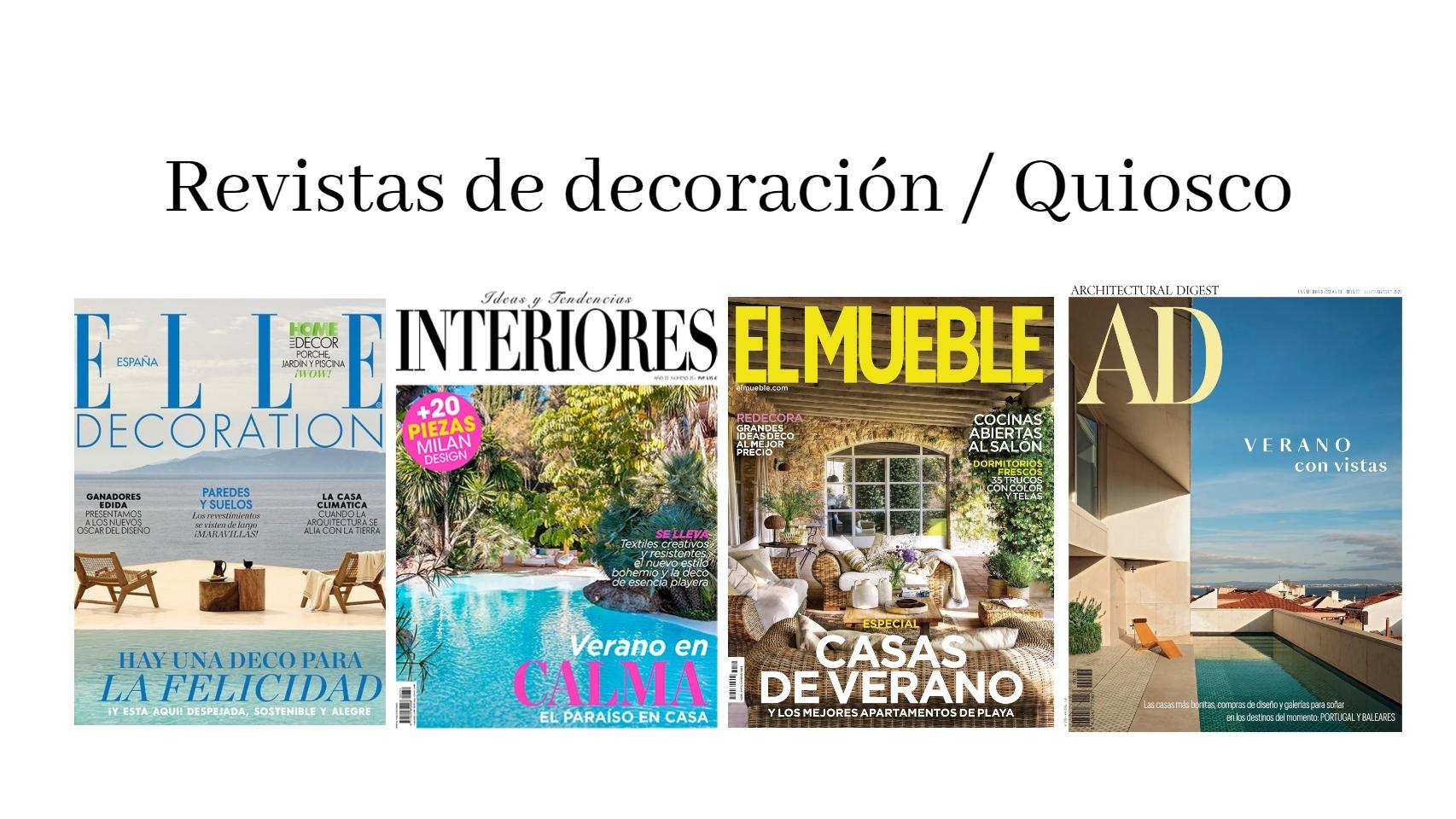 Portadas de las revistas de decoración en agosto 2022.