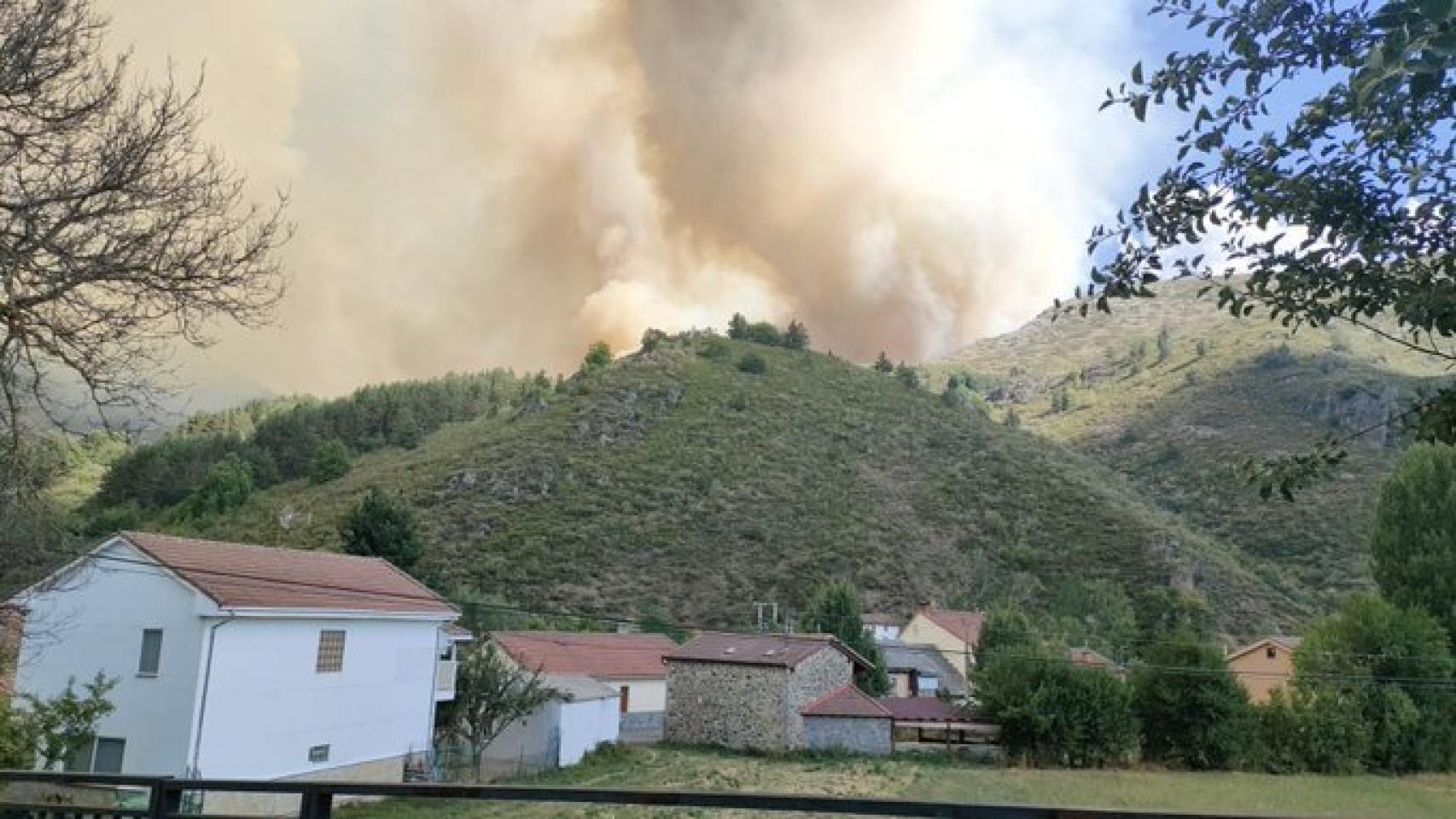 El incendio en Boca de Huérgano