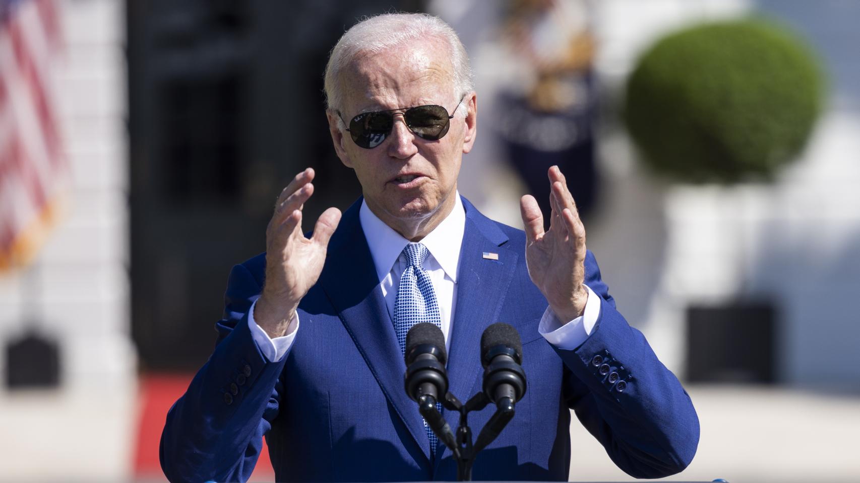 El presidente de Estados Unidos, Joe Biden, este martes en una comparecencia en la Casa Blanca.
