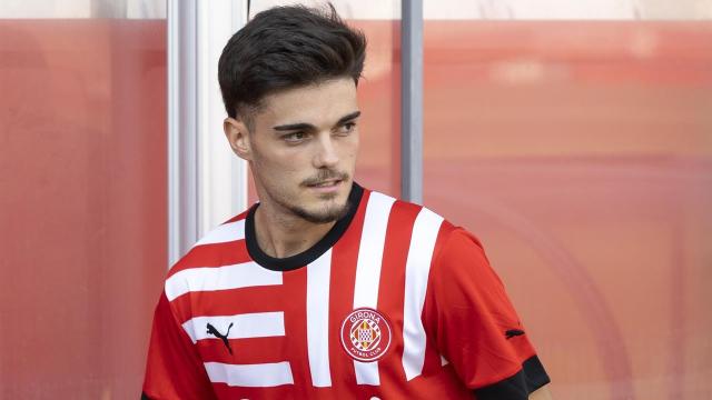 Miguel Gutiérrez, en su presentación con el Girona