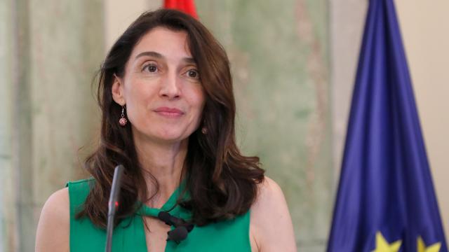 Pilar Llop, ministra de Justicia, en una rueda de prensa en julio.