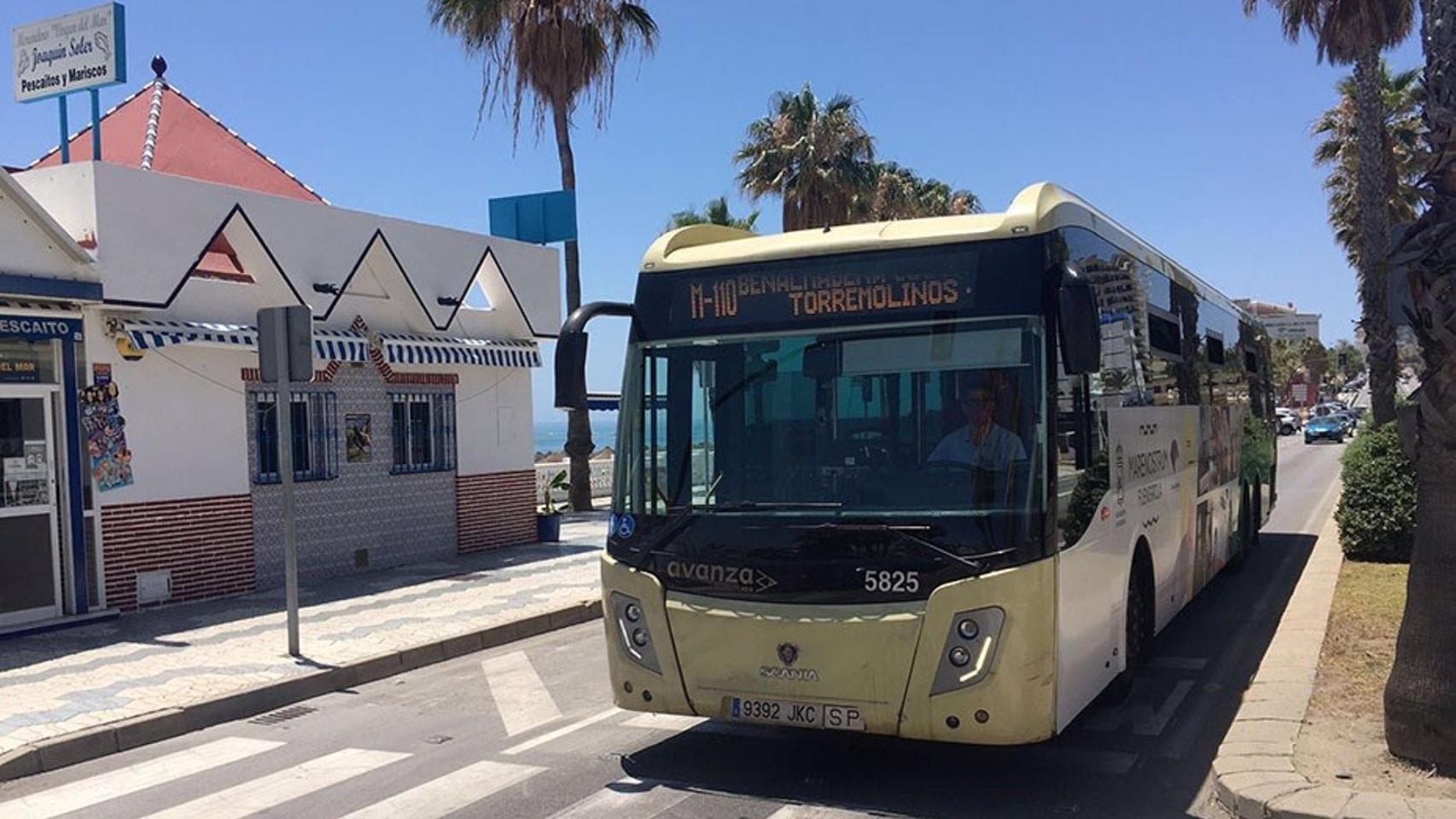 Imagen de un autobús del Consorcio de Transporte Metropolitano.