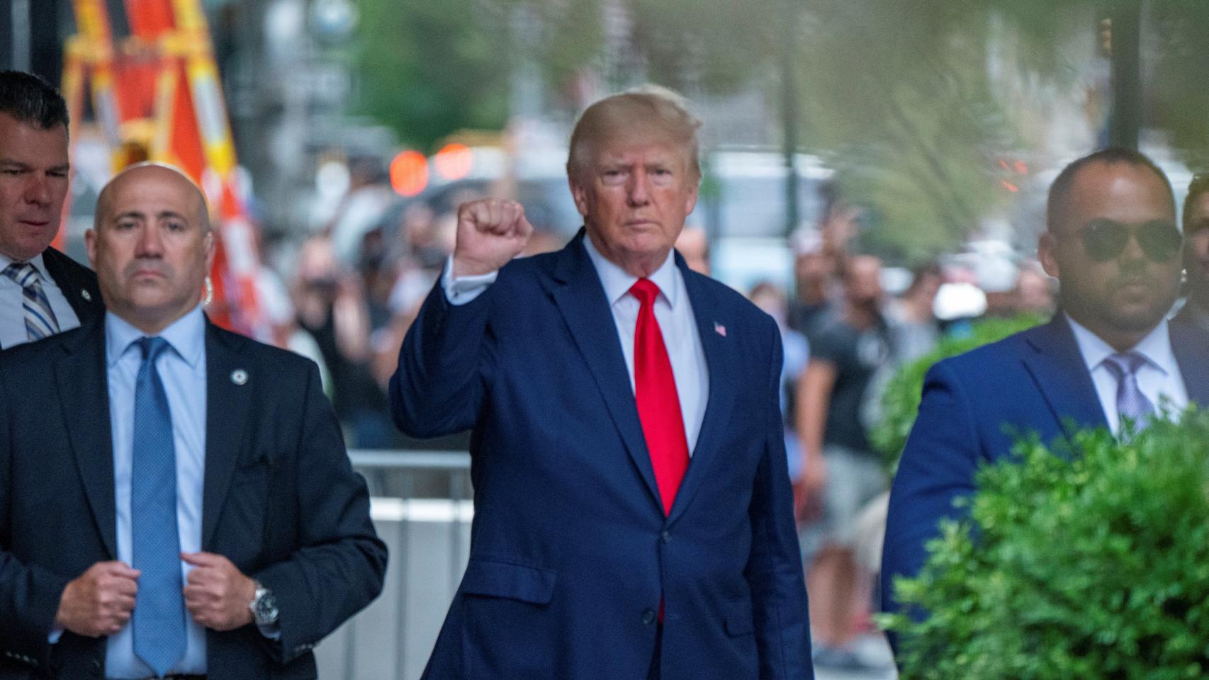 El expresidente de EEUU Donald Trump este miércoles.