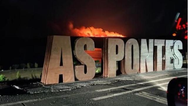 Imagen tomada en la noche de ayer