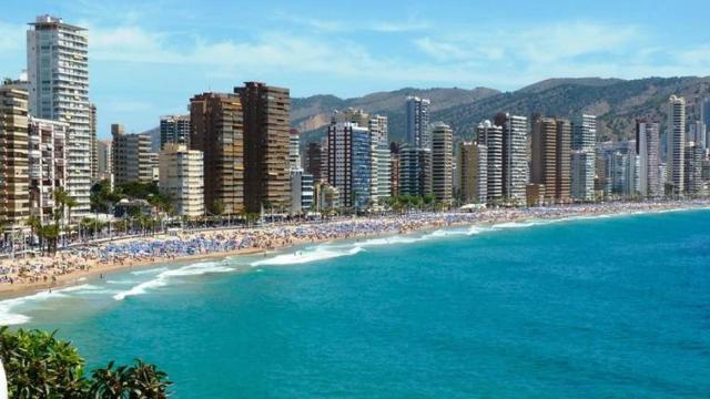 Playa de Levante de Benidorm.