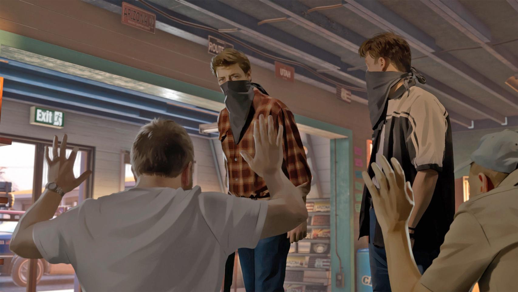 Una imagen del videojuego 'As Dusk Falls'