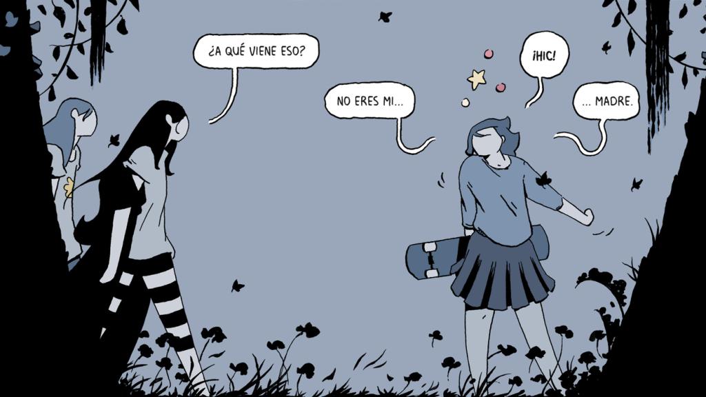 Matilde, en pleno ataque de celos en un momento de 'Grito nocturno', de Borja González
