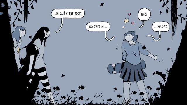 Matilde, en pleno ataque de celos en un momento de 'Grito nocturno', de Borja González