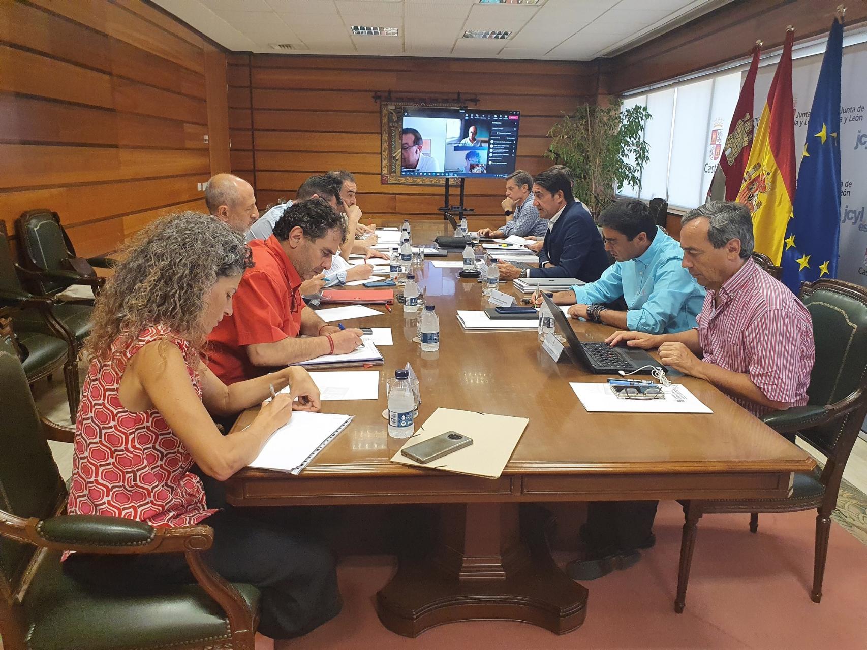 La reunión del Diálogo Social en materia forestal de este jueves.