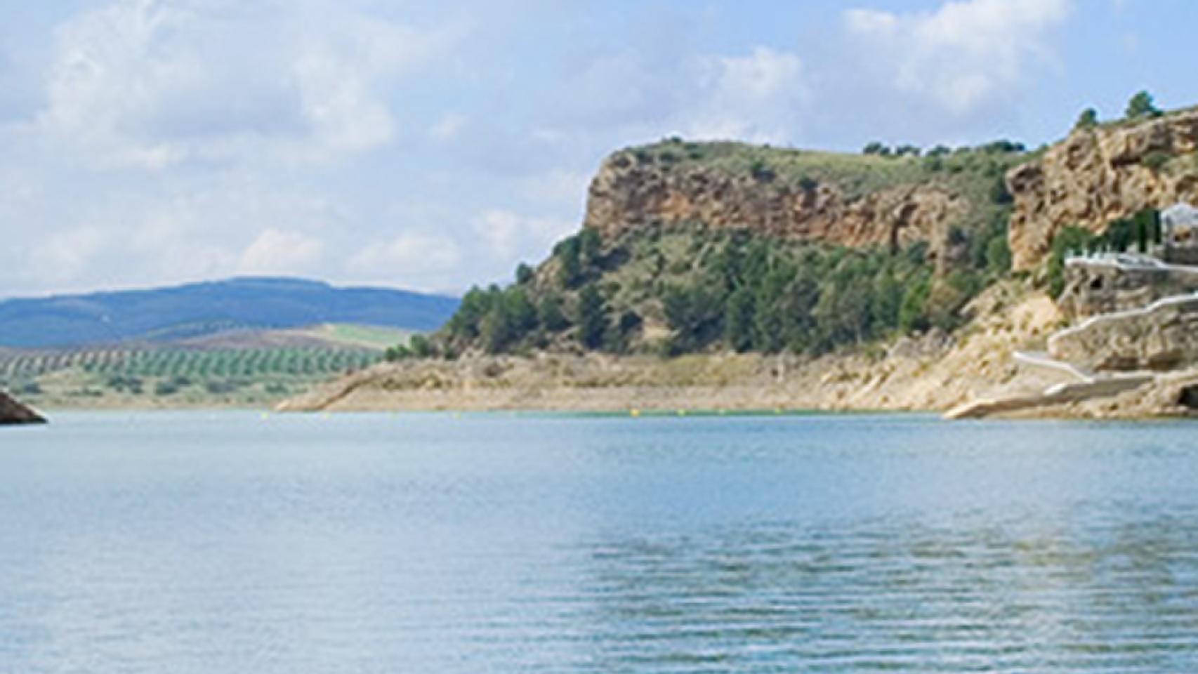 Vista del pantano del Chorro, en la provincia de Málaga.