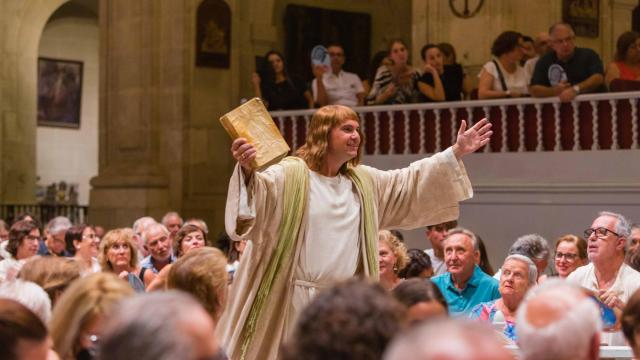 Un momento del ensayo del pasado jueves 11 de agosto.