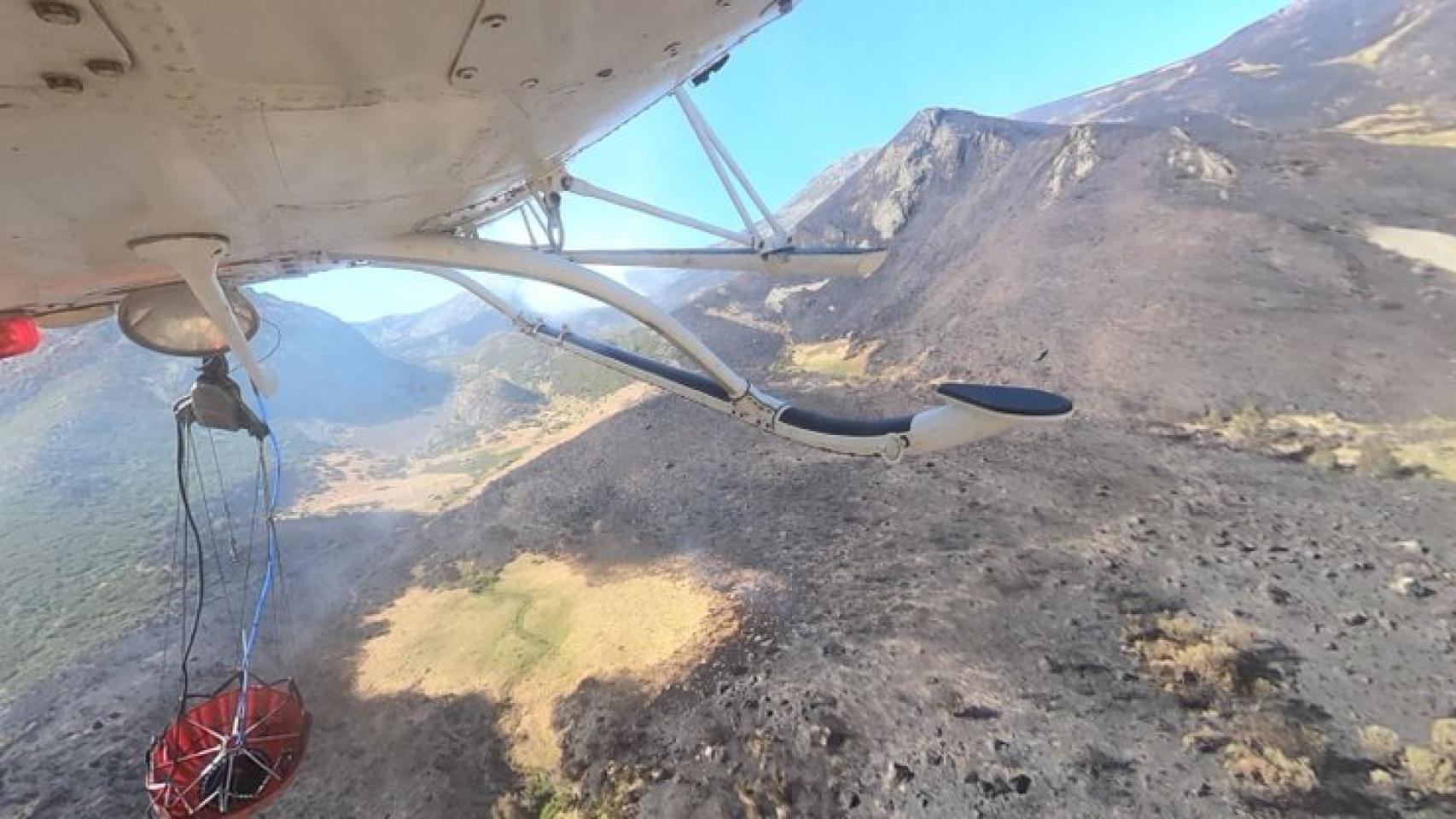 Incendio en Boca de Huérgano, León