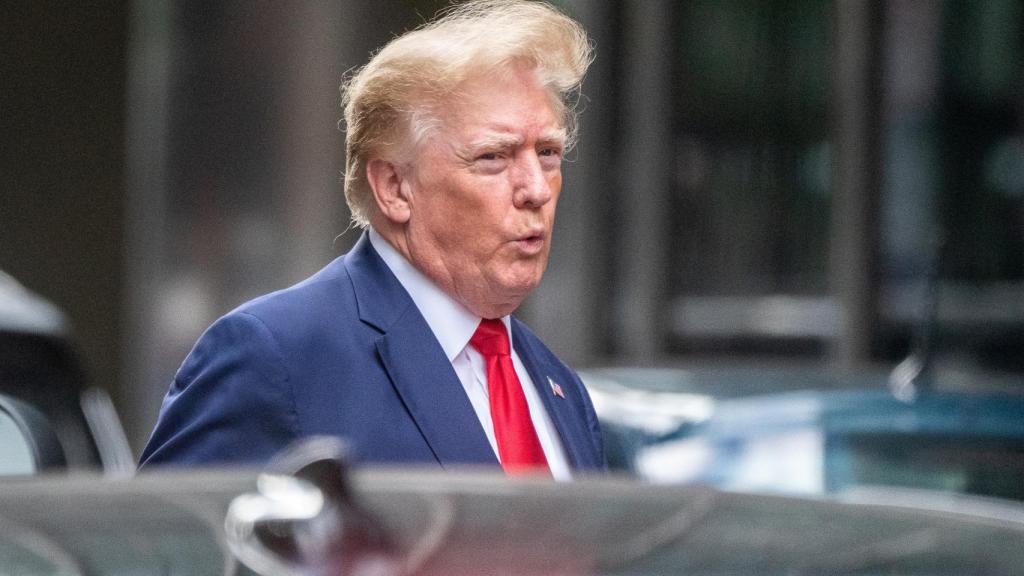El expresidente de EEUU Donald Trump a la salida de la Trump Tower, en Nueva York, el 10 de agosto de 2022