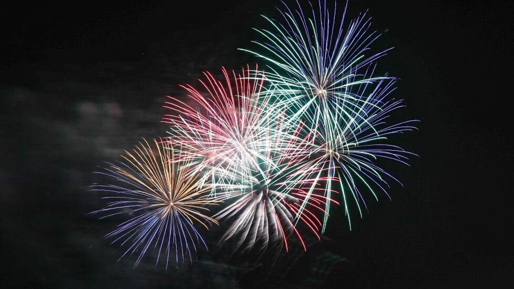 Fuegos artificiales.