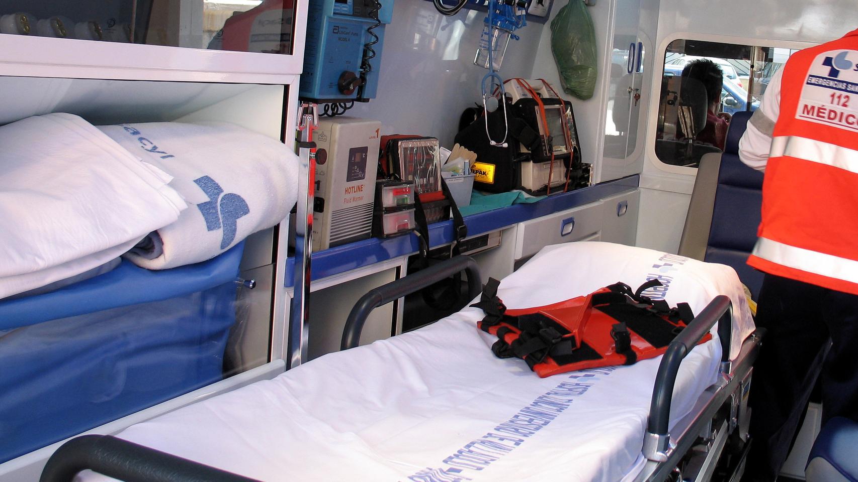 Una ambulancia del Sacyl