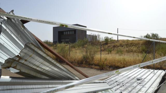 Imagen de archivo de unas cubiertas con amianto.