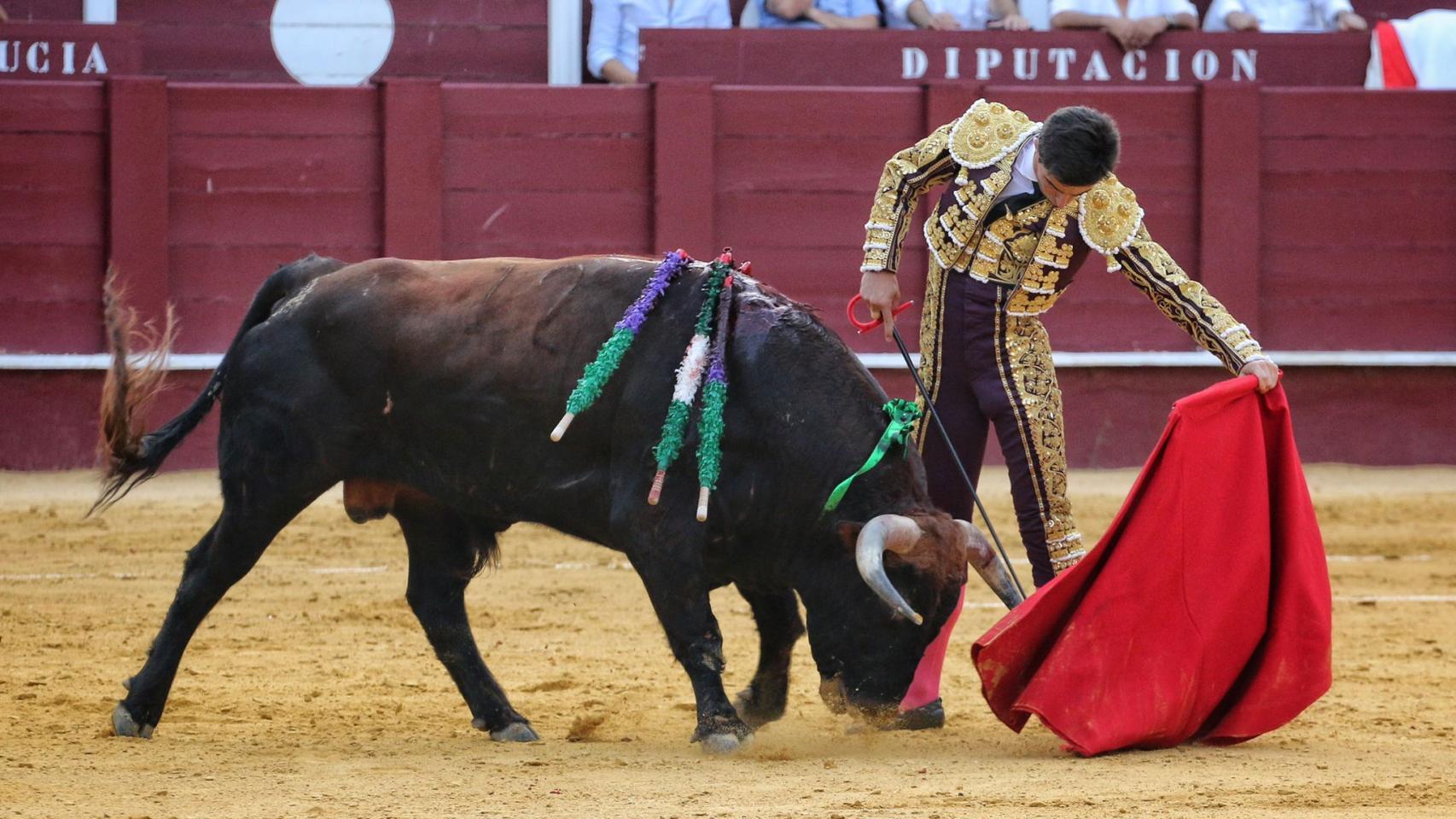 Pablo Páez, ante su primer oponente.