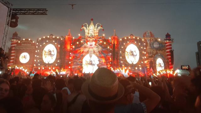 El escenario principal del festival Medusa justo antes de la tragedia.