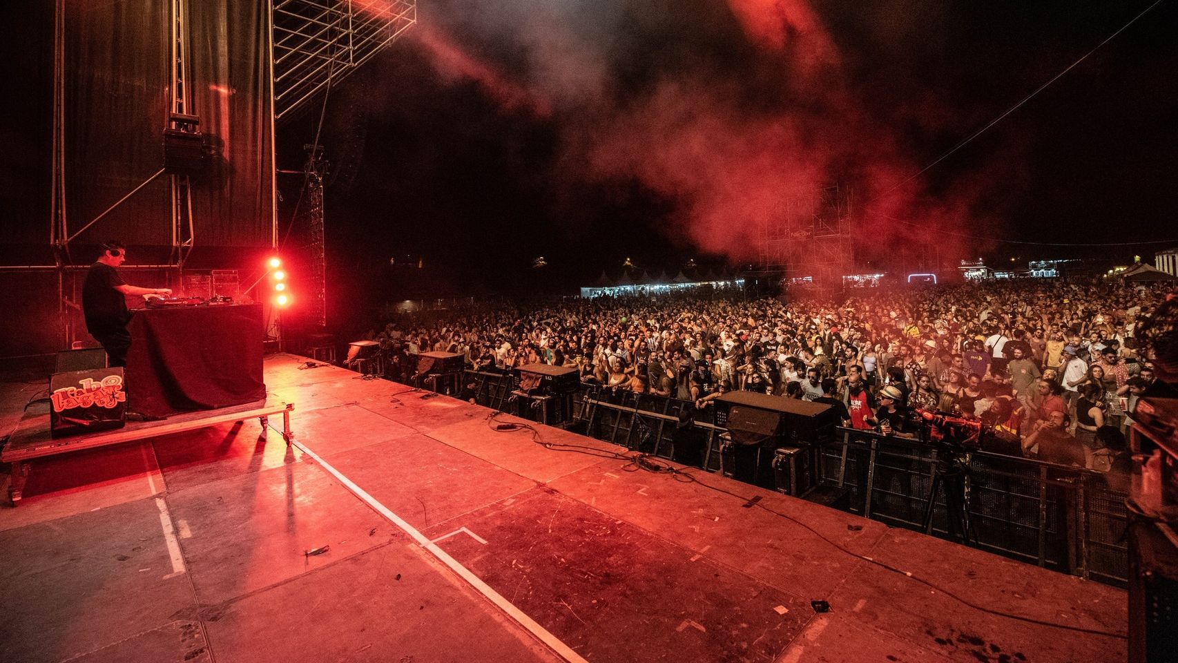 Una imagen del festival de Villena un día antes del desalojo.