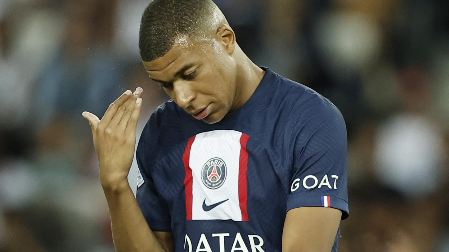 Kylian Mbappé, en un partido del PSG de la temporada 2022/2023