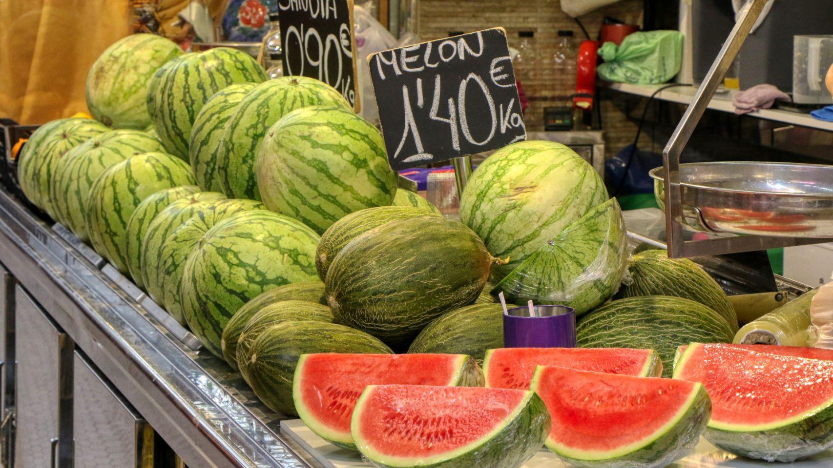 Sandía y melón.