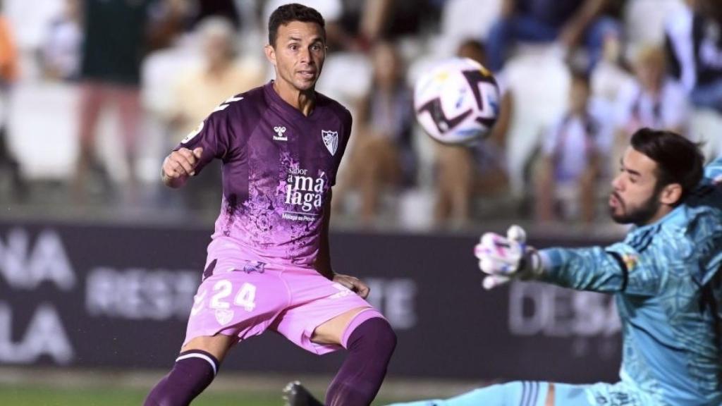 Rubén Castro en el Málaga CF-Burgos