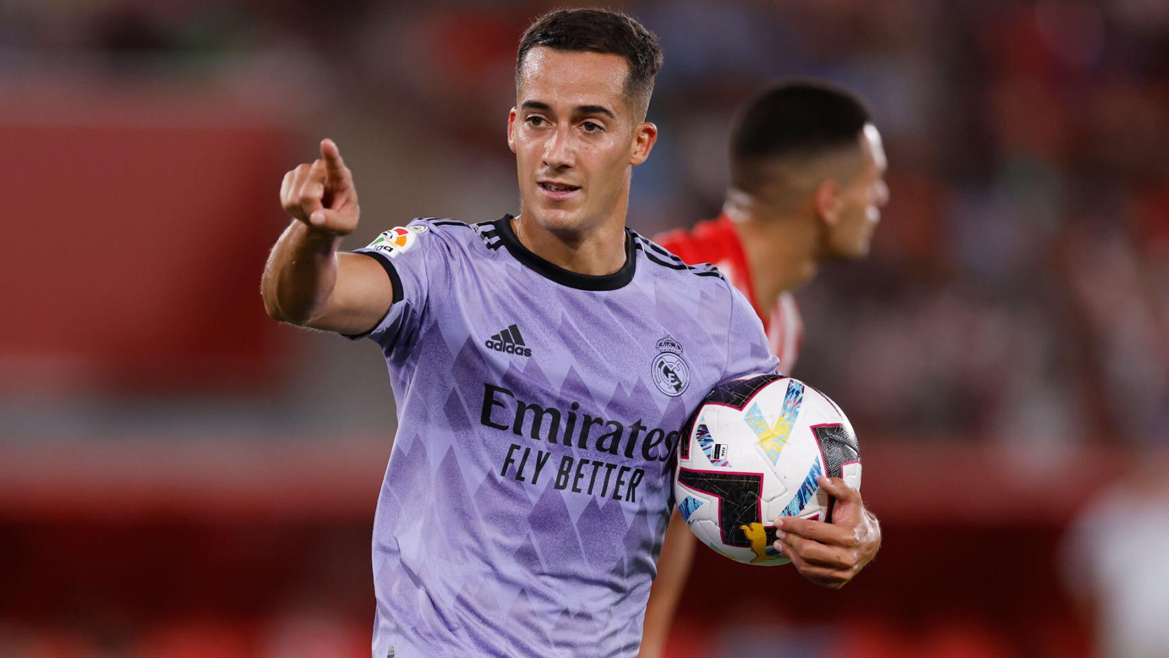 Lucas Vázquez celebra su gol.
