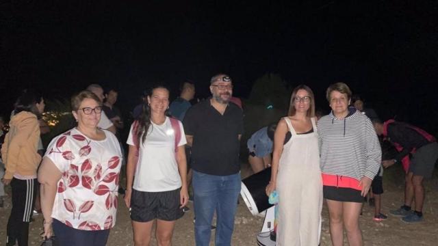 Ana Isabel Fernández, participa en la noche de ayer en el Taller de Astronomía.