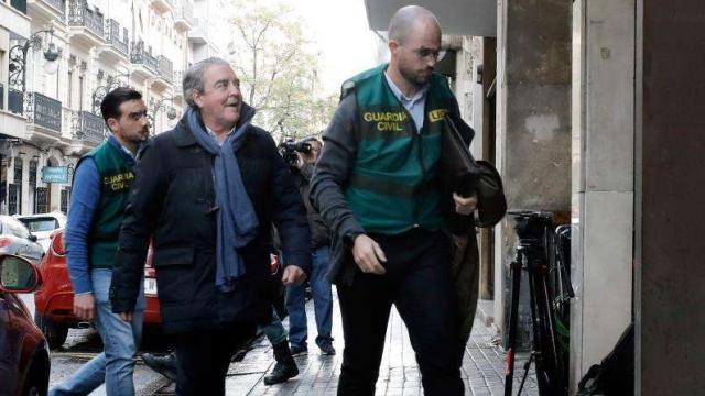 José María Corbín, cuñado de Barberá, tras ser detenido por la Guardia Civil en 2019.