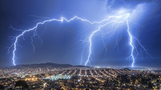 Imagen de archivo de una tormenta ocurrida en California (Estados Unidos).